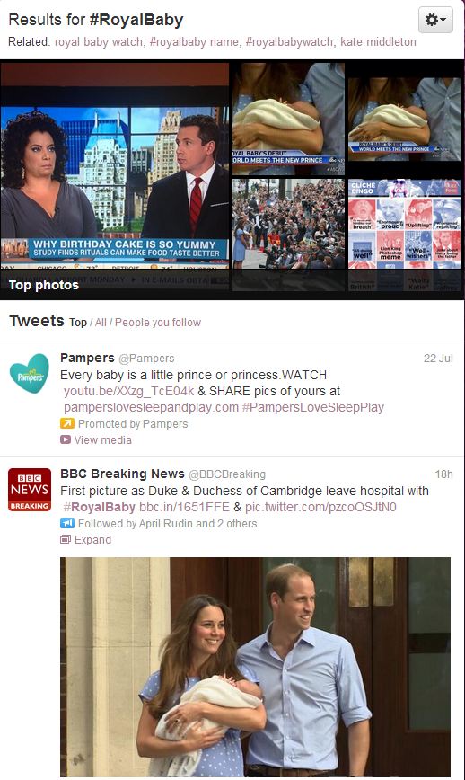 Royal Baby Hashtags