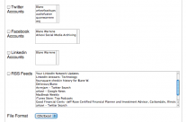 Archive information from your Twitter, Facebook and LinkedIn accounts in a choice of formats