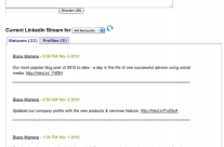 Check your conversation threads and organize by status and profile